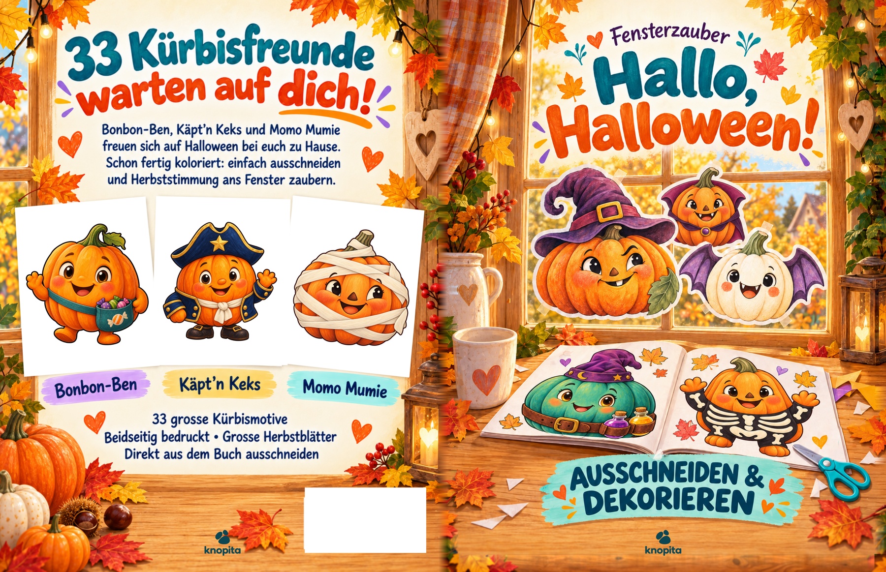 Hallo, Halloween! – Fensterzauber · Ausschneiden & Dekorieren (Deutsche Ausgabe)