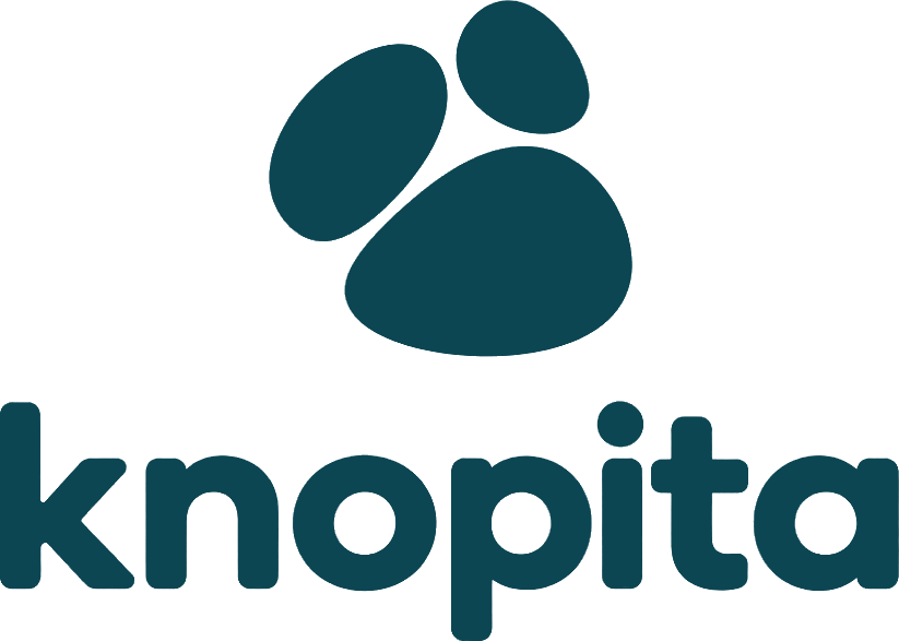 The original knopita paw-print logo