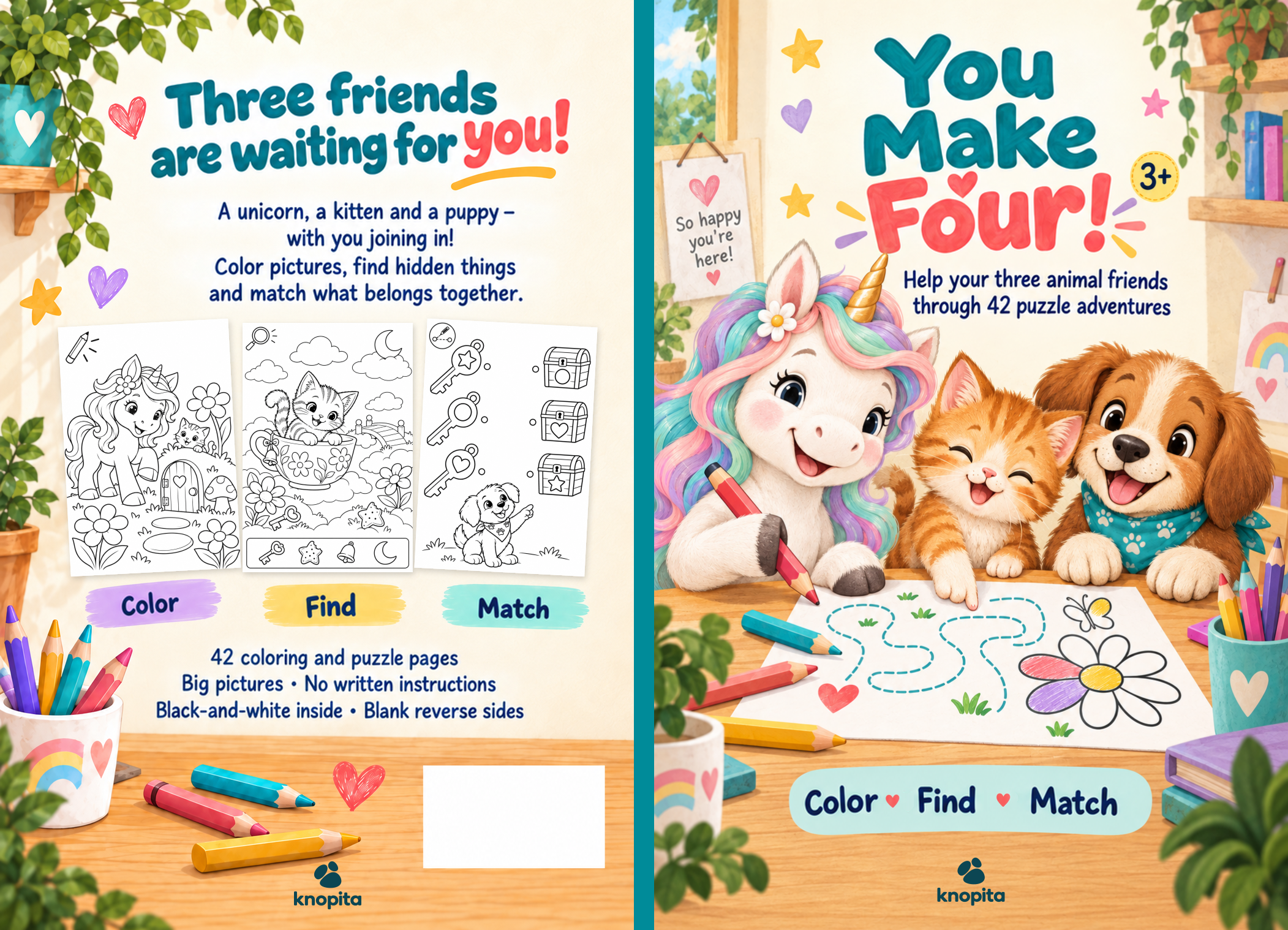 You Make Four! – Color · Find · Match (English edition)